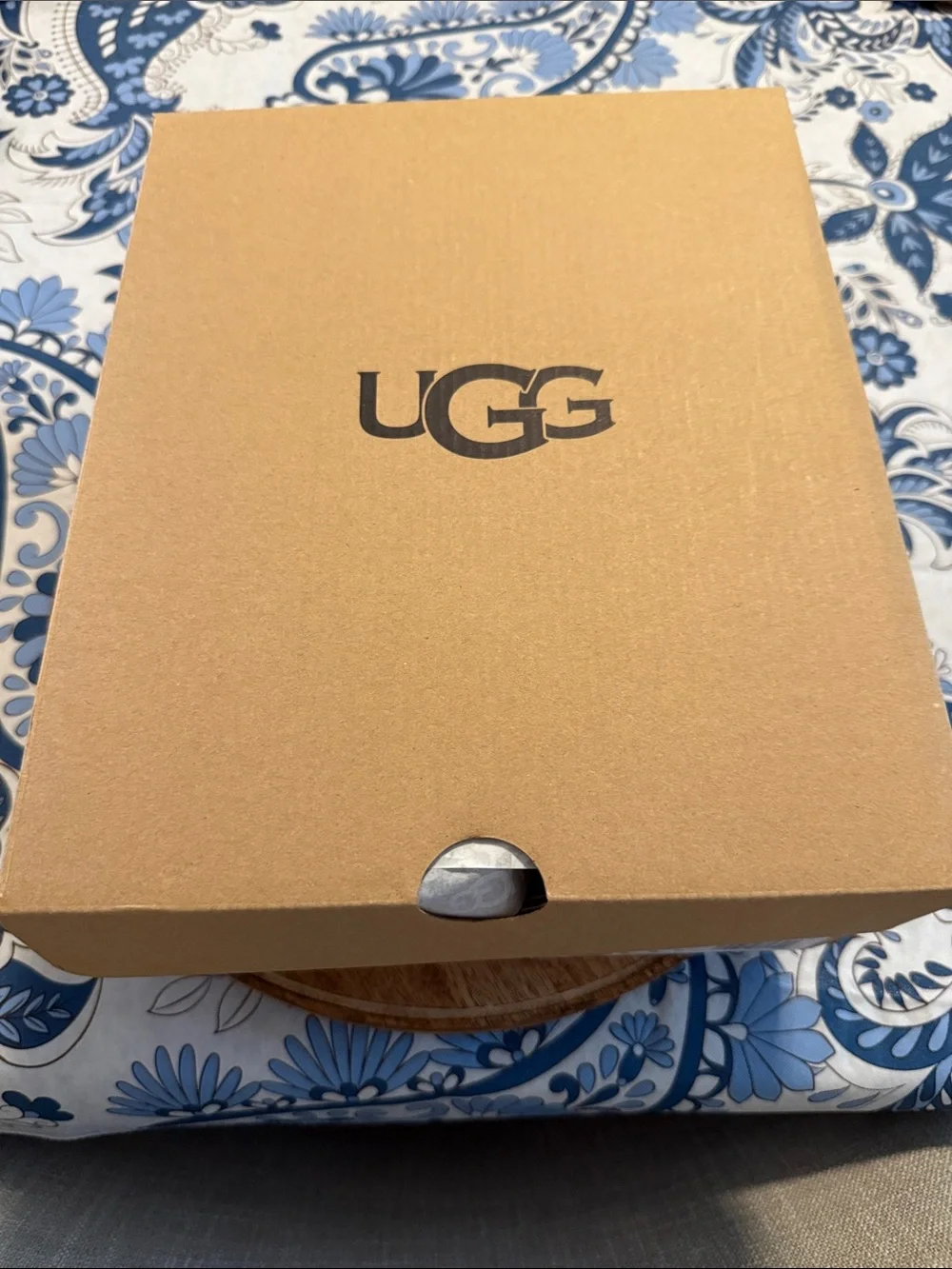 UGG Olive Green Slip-On Winter Clogs with Ribbed Ankle